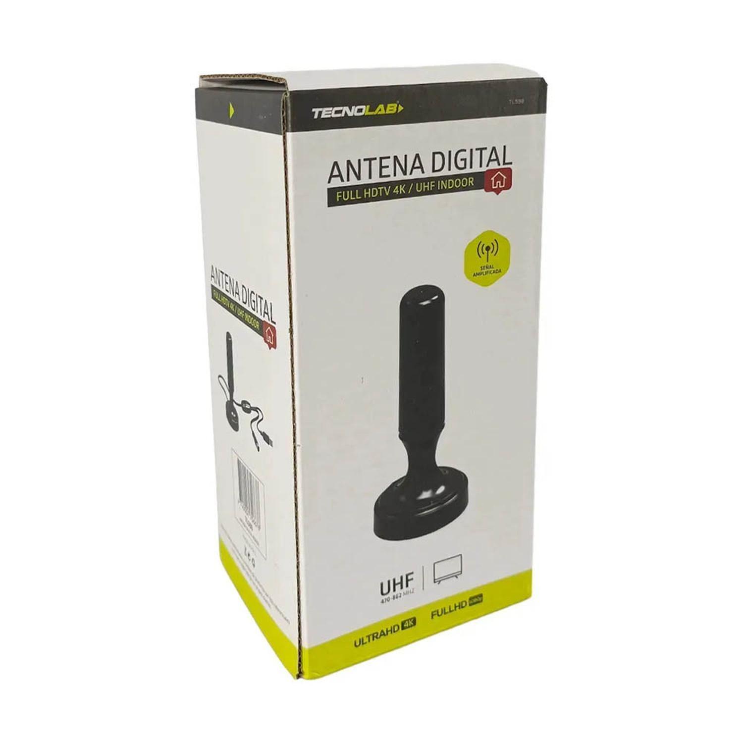 Antena Digital Tecnolab Full HDTV 4K / UHF Indoor TL590-2
