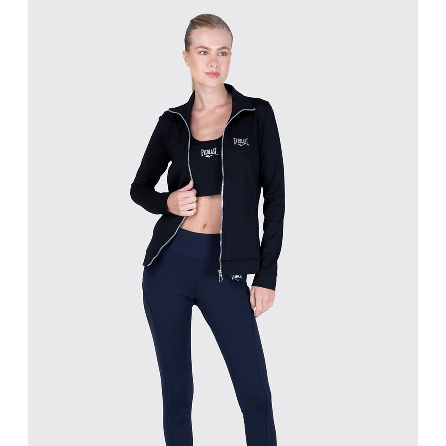 Chaqueta Mujer Basic Negro Everlast-3