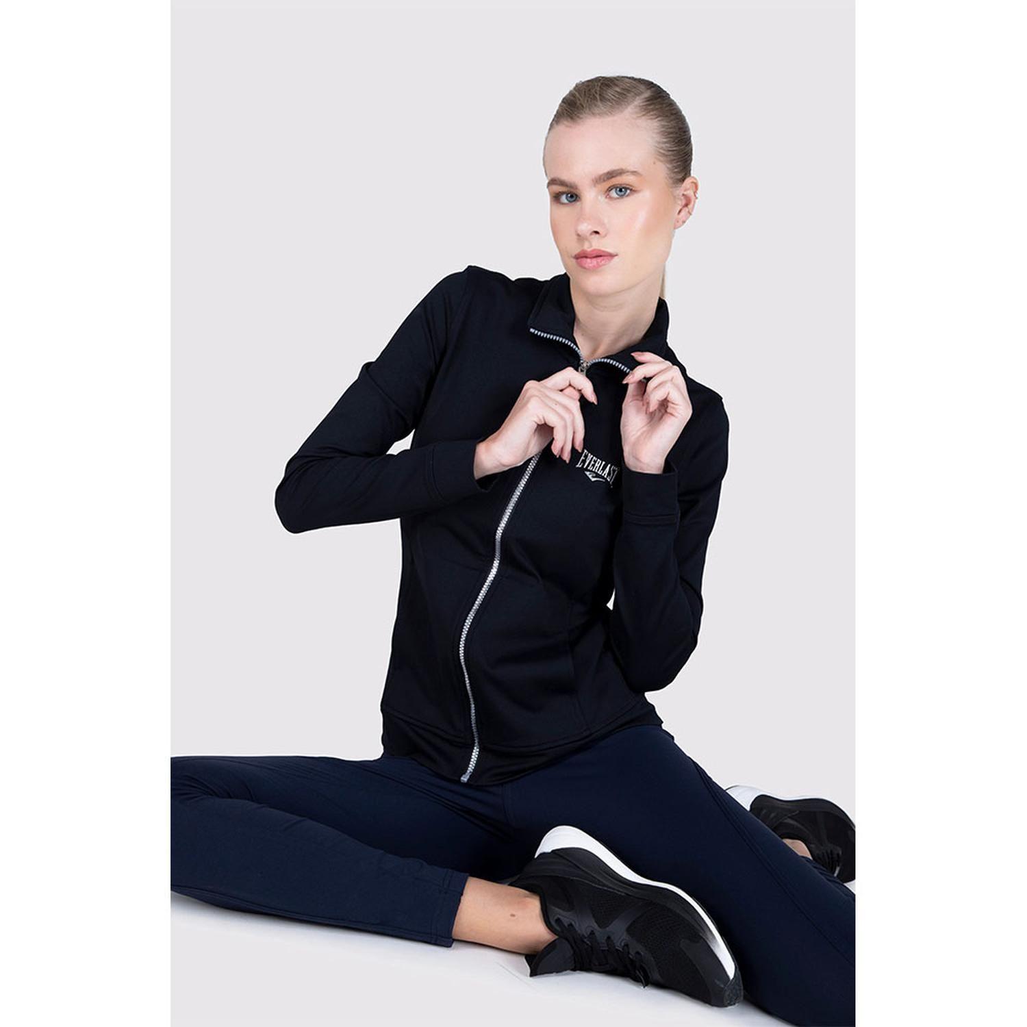 Chaqueta Mujer Basic Negro Everlast-4