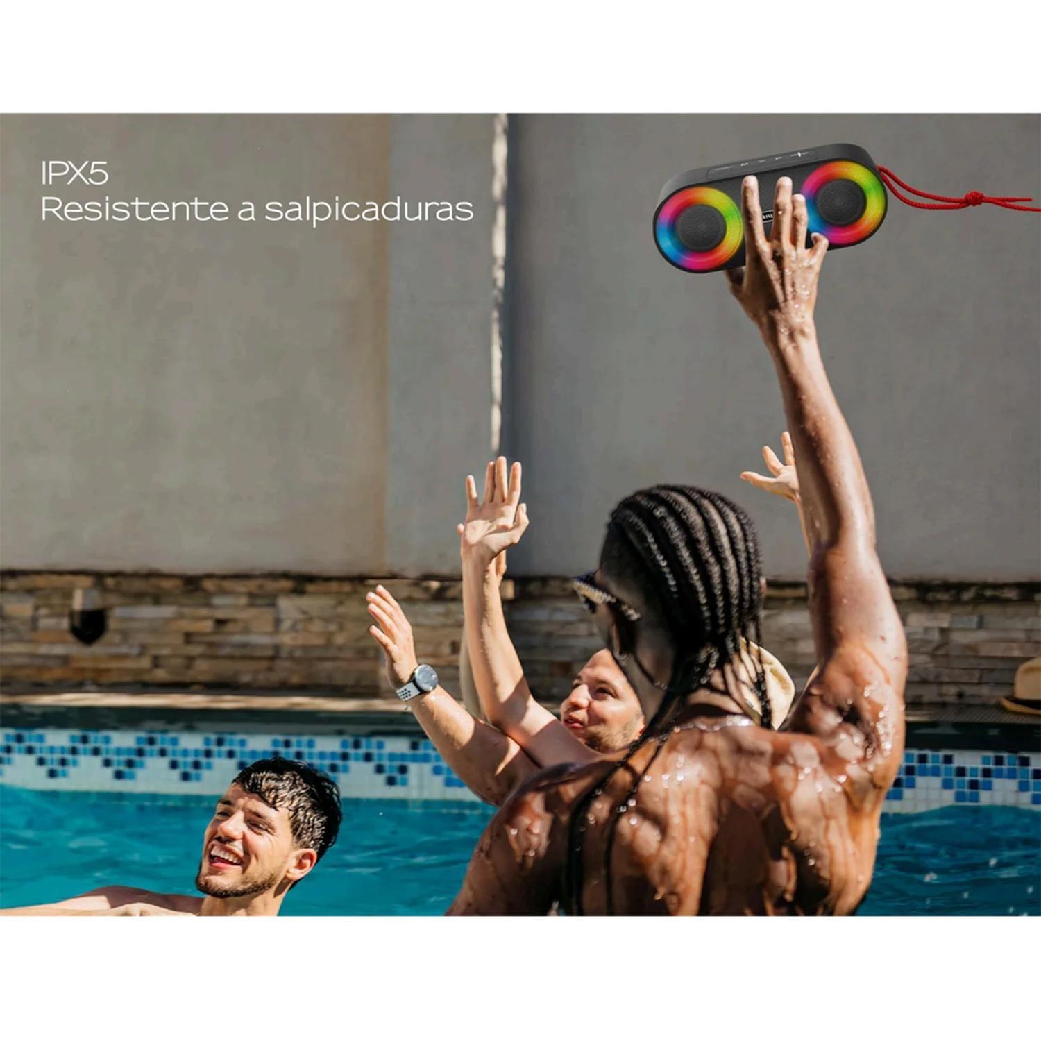 Parlante Portátil Bluetooth Aiwa 20w Ipx5 Radio Fm Aw-sj215-2