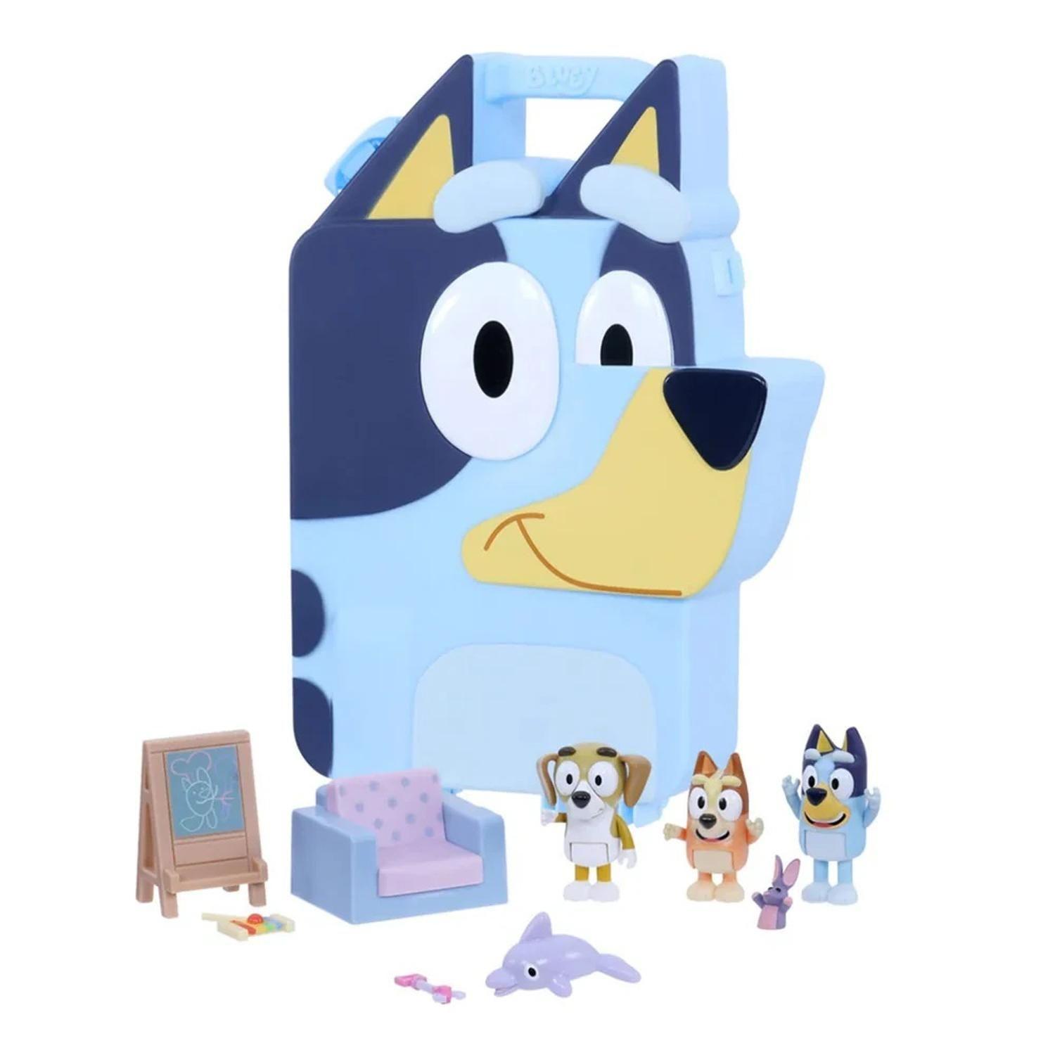 Bluey Maleta Para Jugar Y Llevar Figuras Incluidas-1