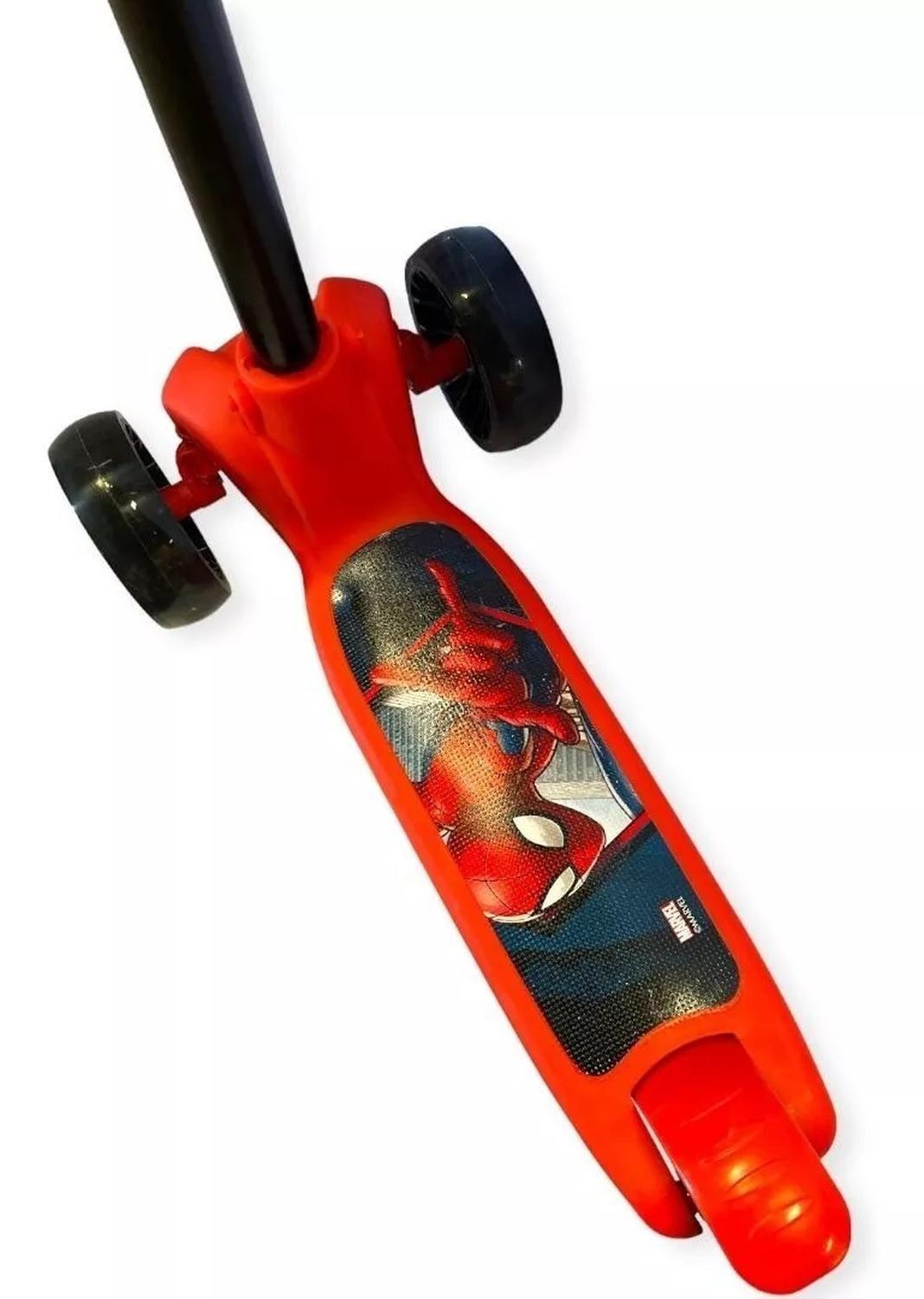 Super Scooter Luces Led Spiderman 3 Ruedas-3