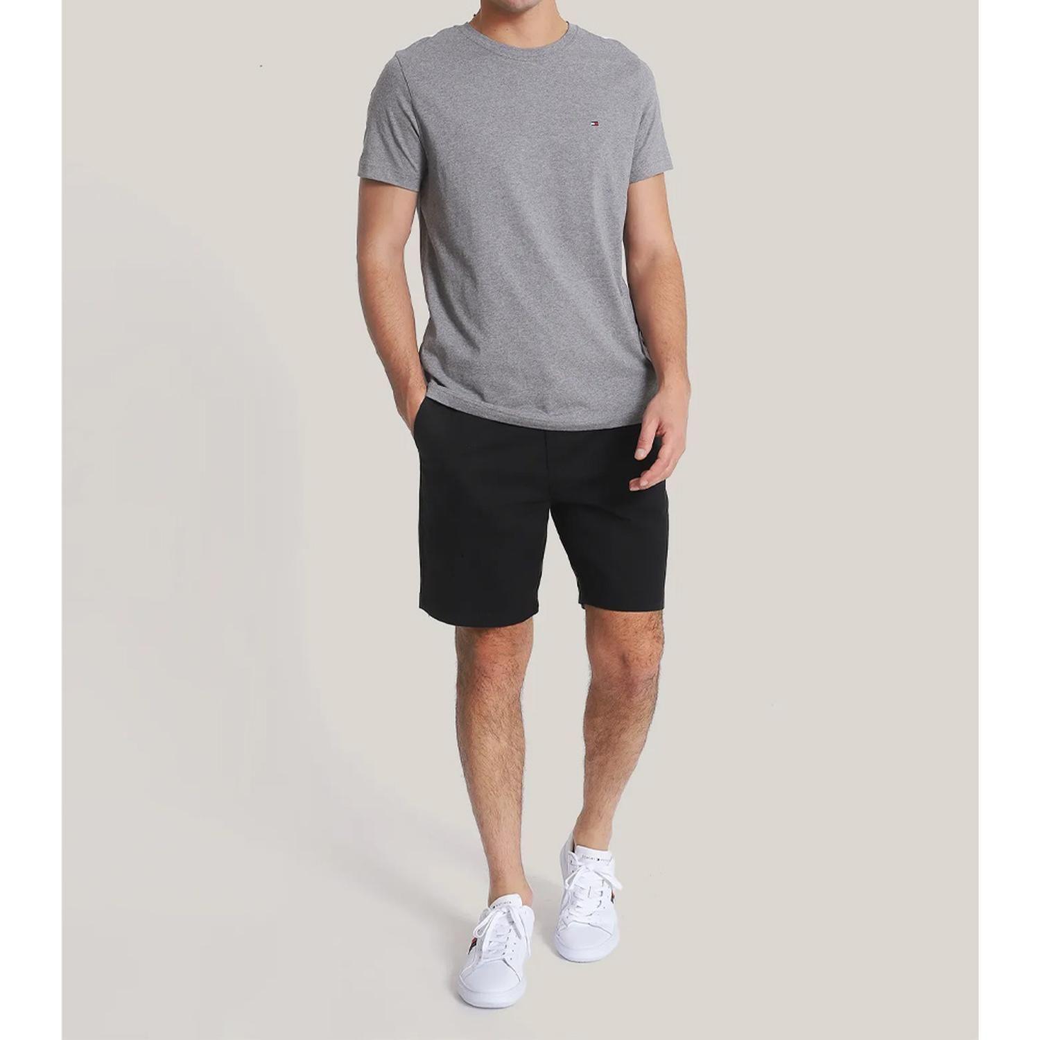 Polera Essential Cotton Slim Fit Gris Tommy Hilfiger-3