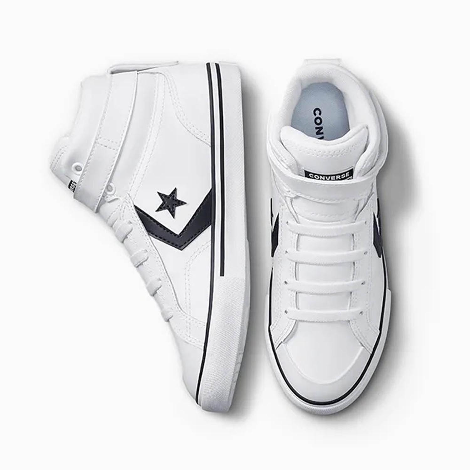 Zapatilla Converse Caña Alta Pro Blaze Strap Cuero Niños A01071C-3