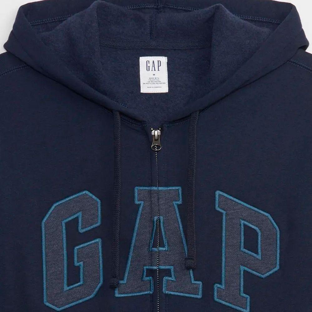 Poleron Hombre Fullzipper V-HE Azul - GAP - 499917-2