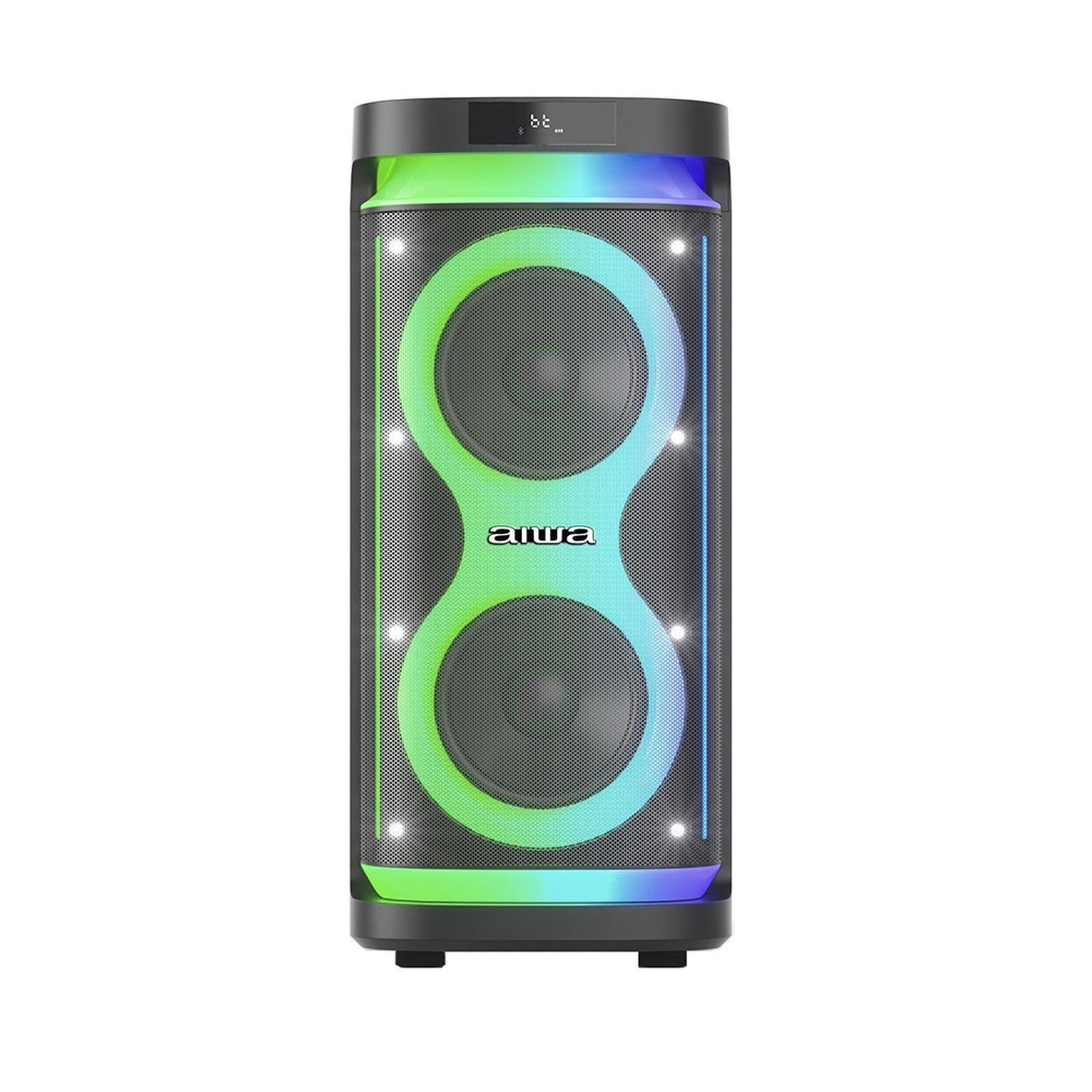 Parlante Bluetooth Portatil Aiwa Tws Led Aw-poh5d Negro-0