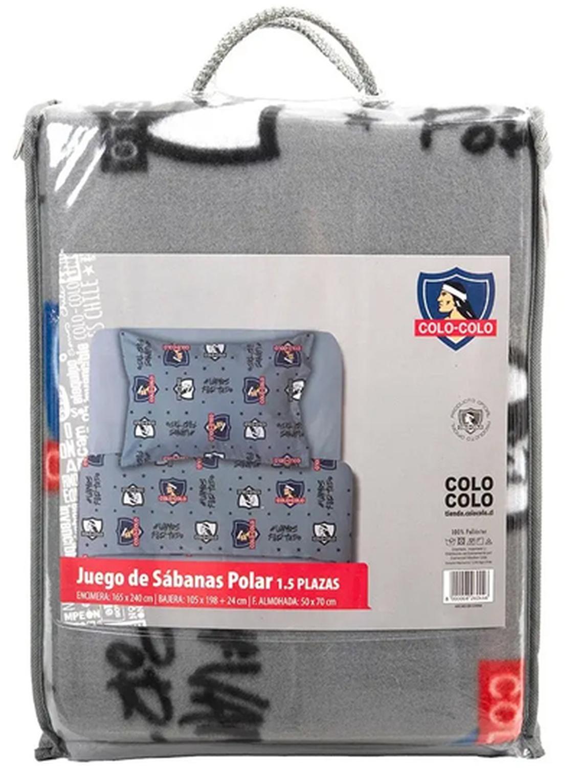 Juego De Sábana De Polar Colo Colo 1.5 Plazas-2