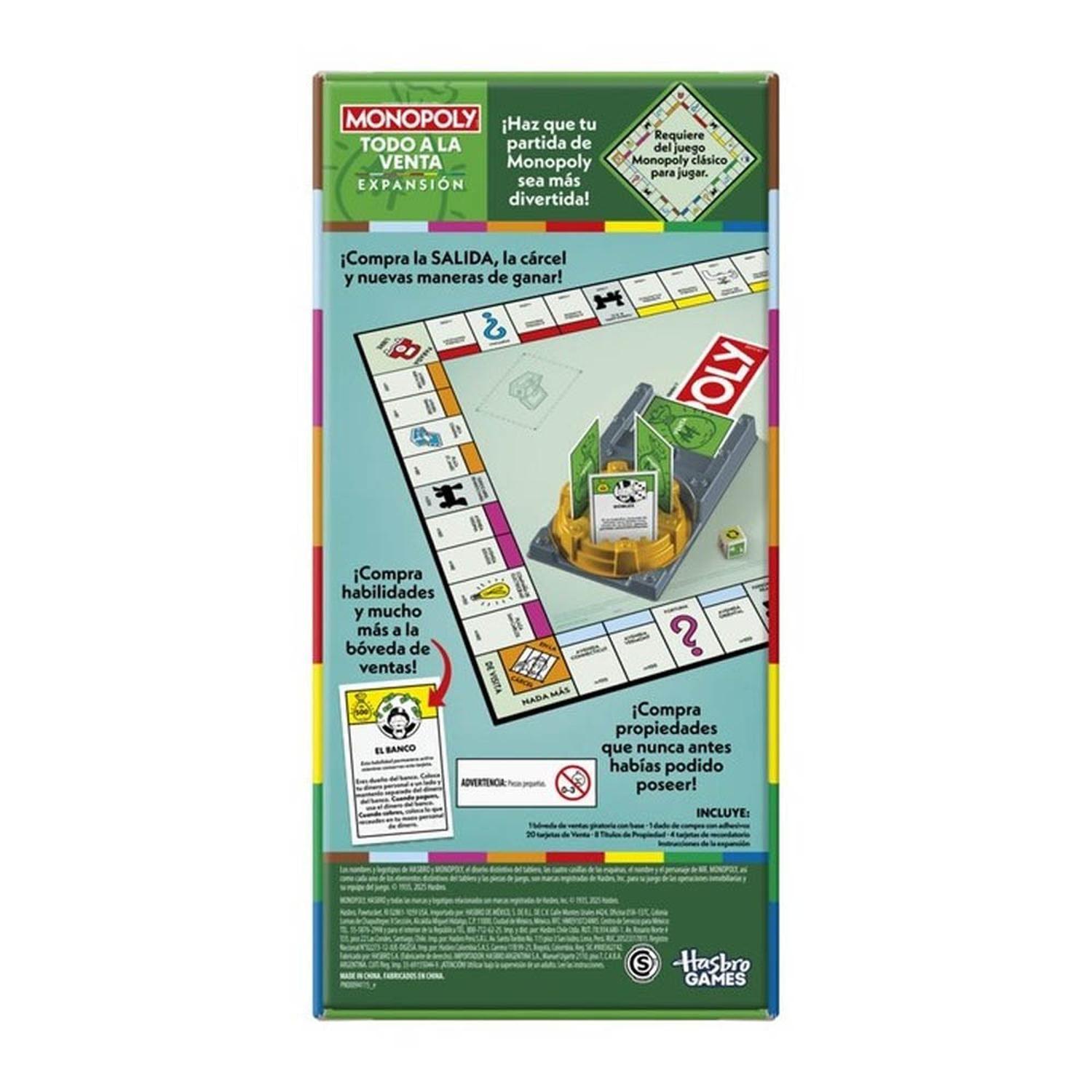 Expansión Juego de Mesa Monopoly Todo A La Venta-1