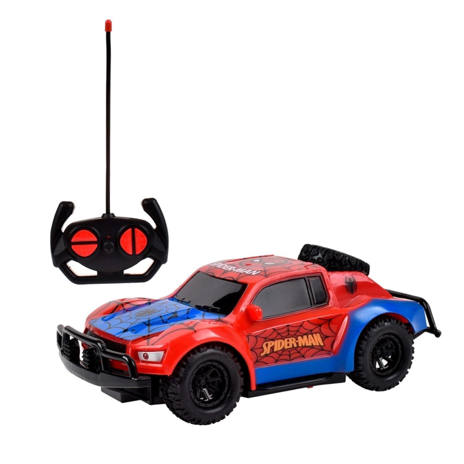 Camioneta Radio Controlada Spiderman 20cm Luces Marvel-0