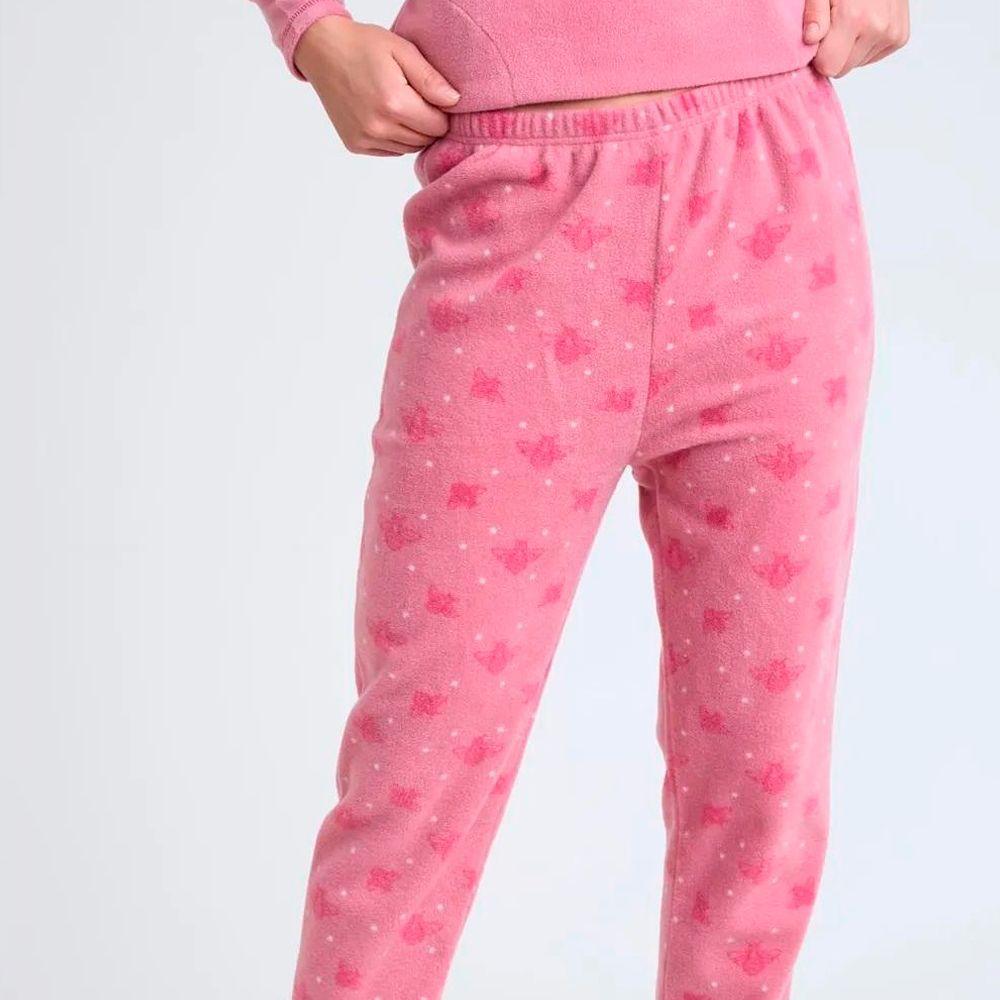 Pijama Polar Mujer Detalles Bordados 1774 Beckil-2