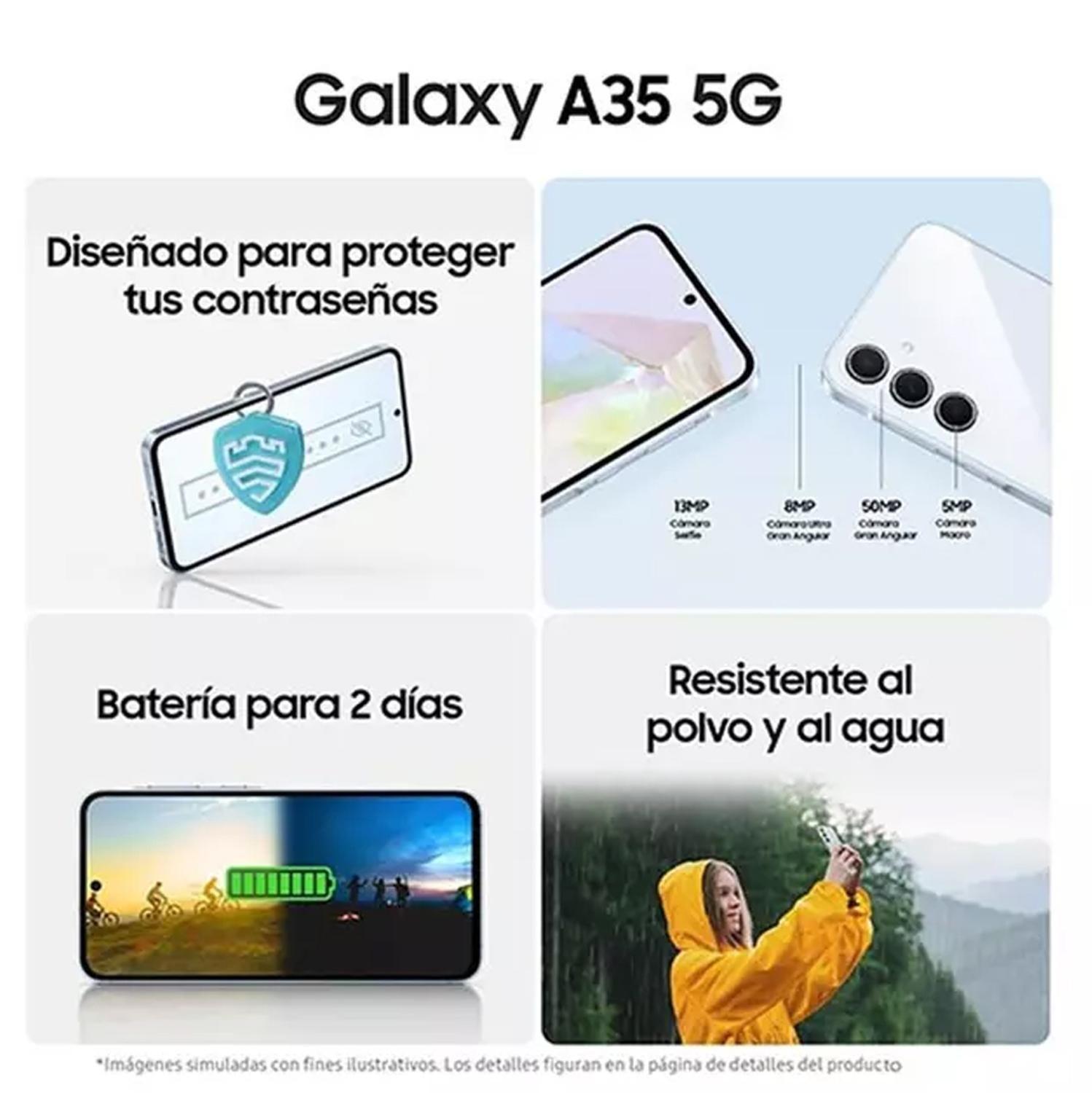 Samsung Galaxy A35 5G 128GB Azul Con Chip Claro-4