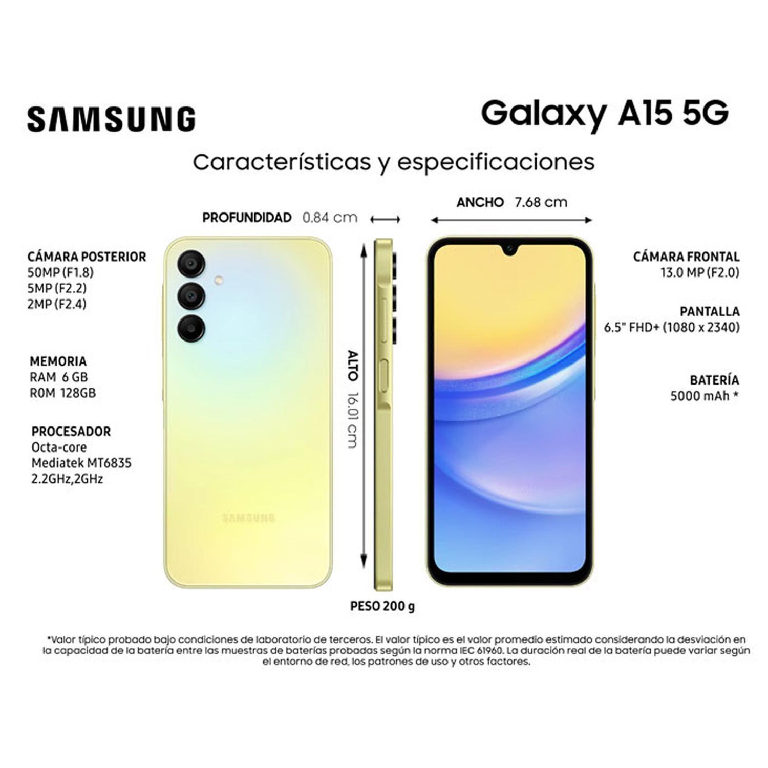Samsung Galaxy A15 5G Amarillo 128GB 6.5"-8