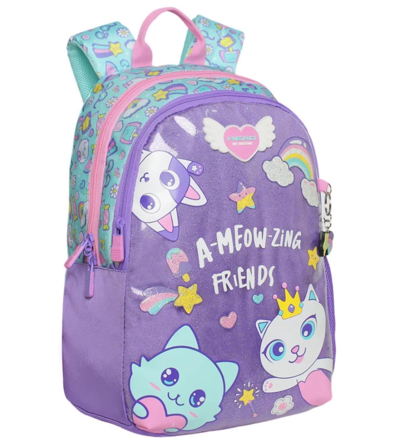 Mochila Bionica Cat Prints Menta - Head 890434-0