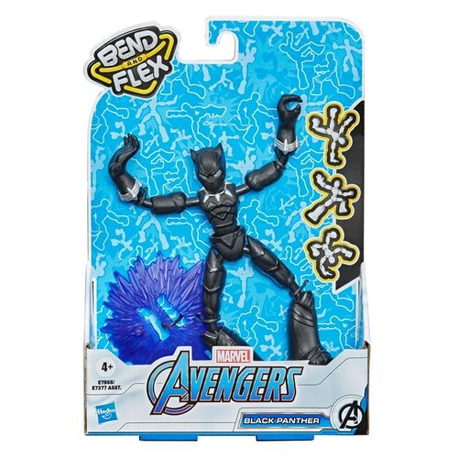 Black Phanter Marvel Avengers Bend And Flex Hasbro-1