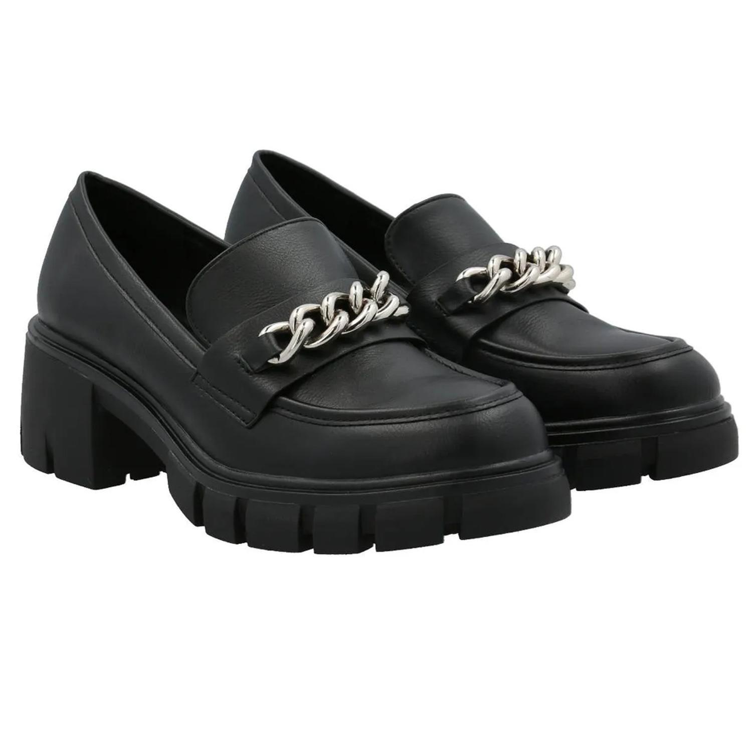Mocasín Mujer Negro Lees - Azaleia - AZ210011245-411-1