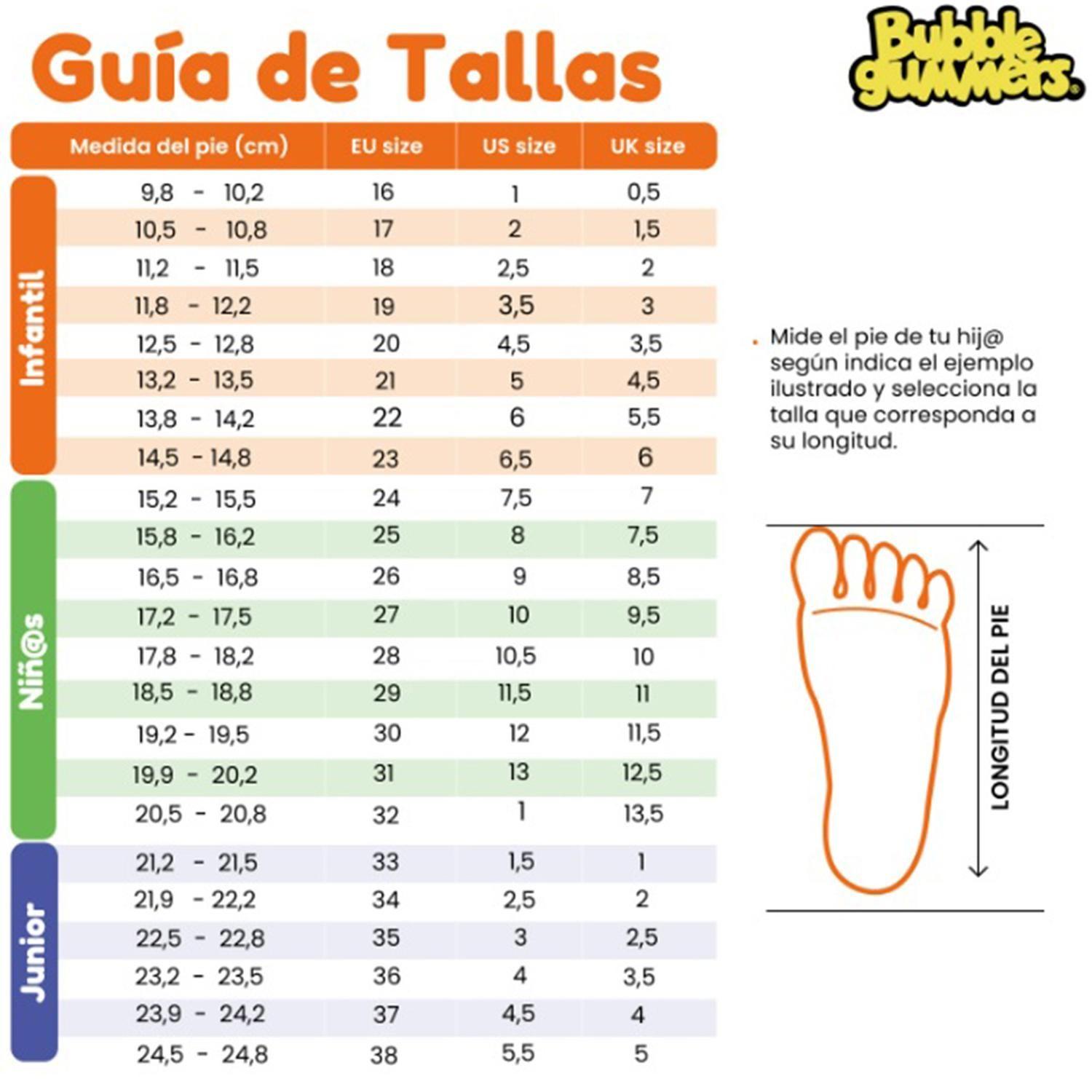 Zapatilla Escolar Unisex Bubblegummers Collie Negro-6