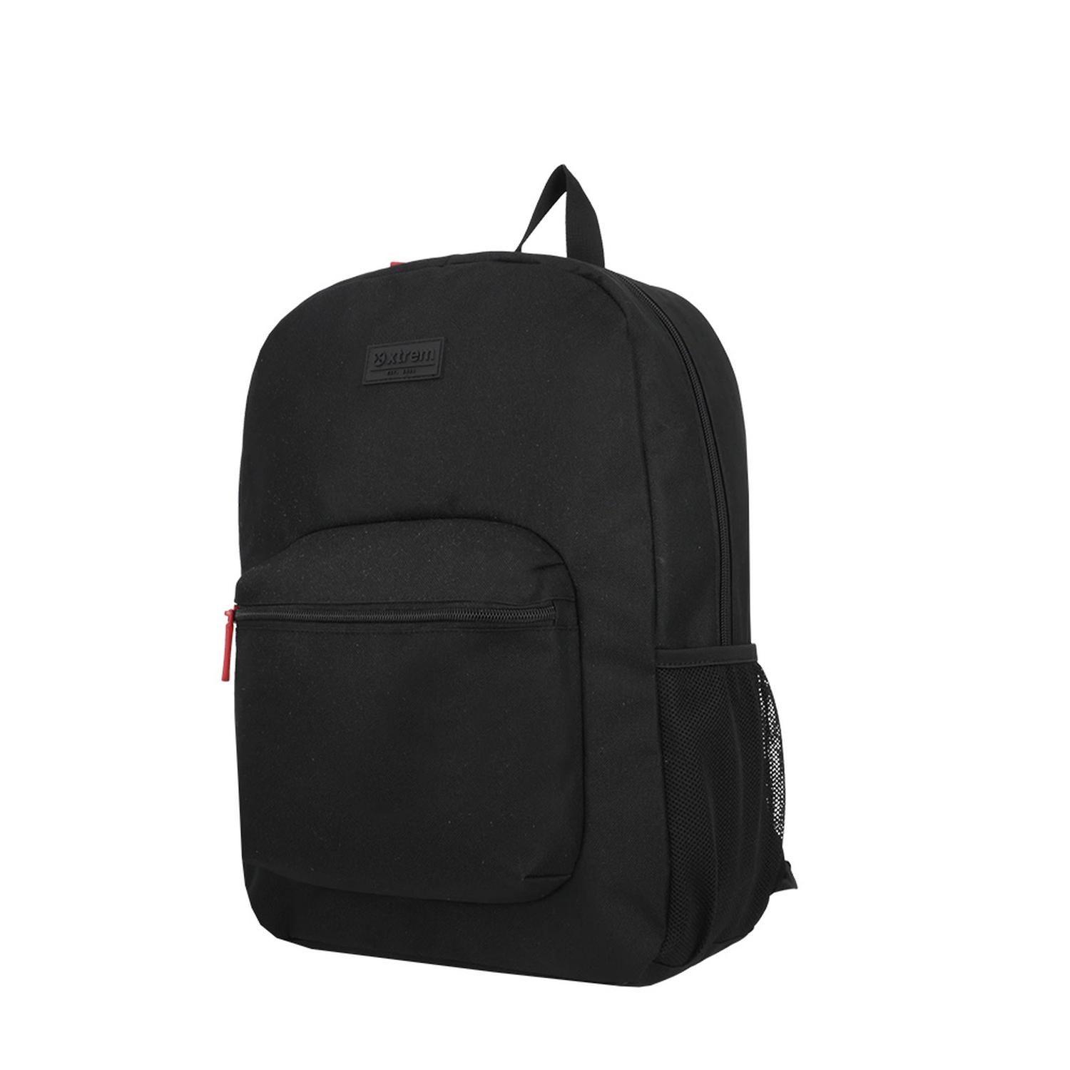 Set mochila + lonchera + estuche Triple Pack negro/rojo Xtrem-1