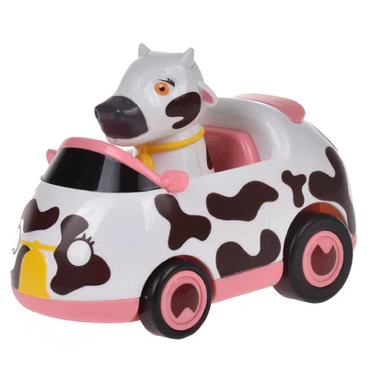 Auto A Friccion 13 Cms La Granja De Zenon - Vaca Lola-1