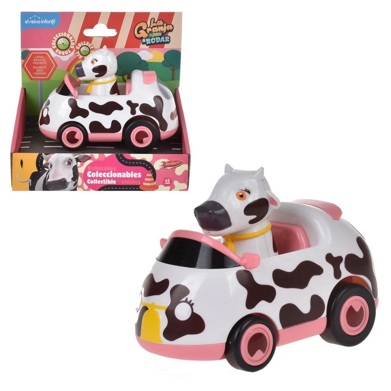 Auto A Friccion 13 Cms La Granja De Zenon - Vaca Lola-3