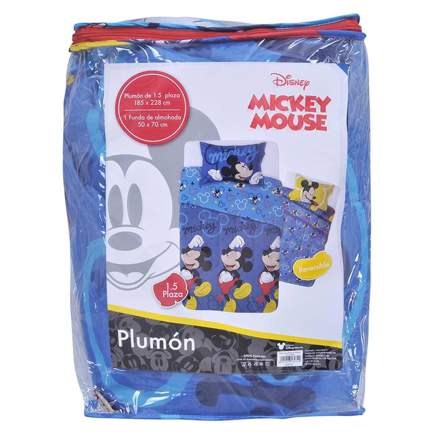 Plumón 1.5 Plazas Reversible Mickey Mouse-2