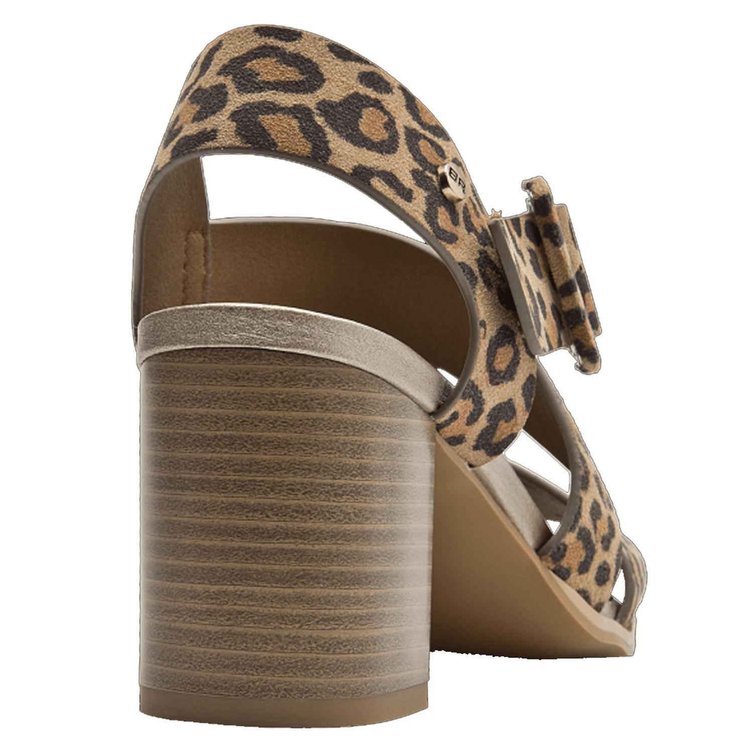Sandalia Animal Print Cuero - Bruno Rossi BRM0178-2