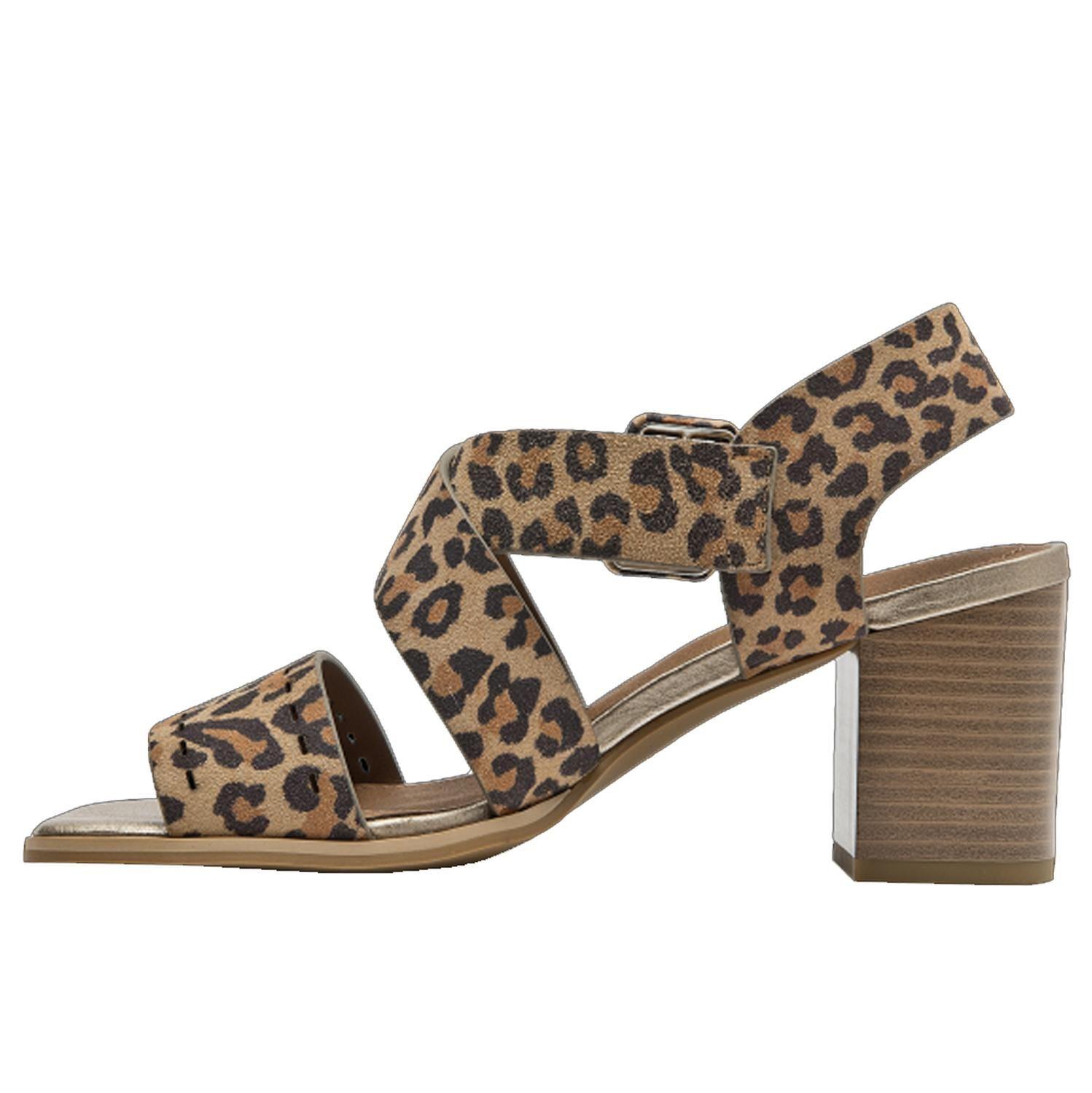 Sandalia Animal Print Cuero - Bruno Rossi BRM0178-3