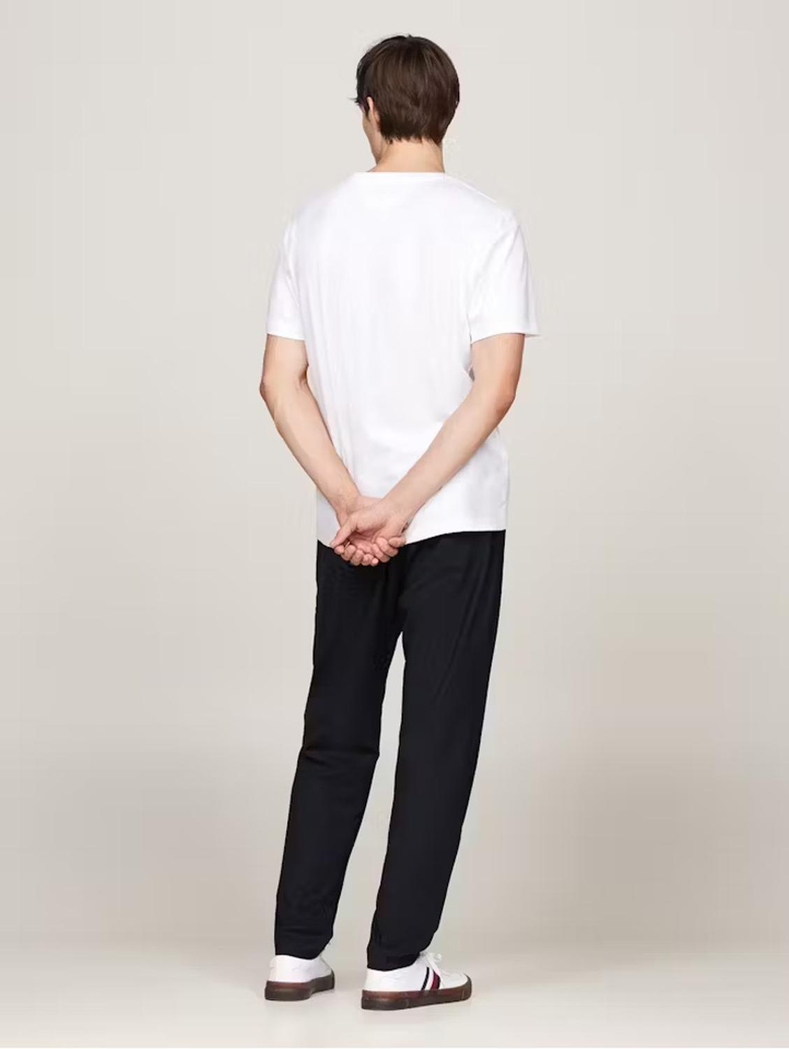 Polera Cuello Redondo Hombre Con Bolsillo Blanco Tommy Hilfiger-2