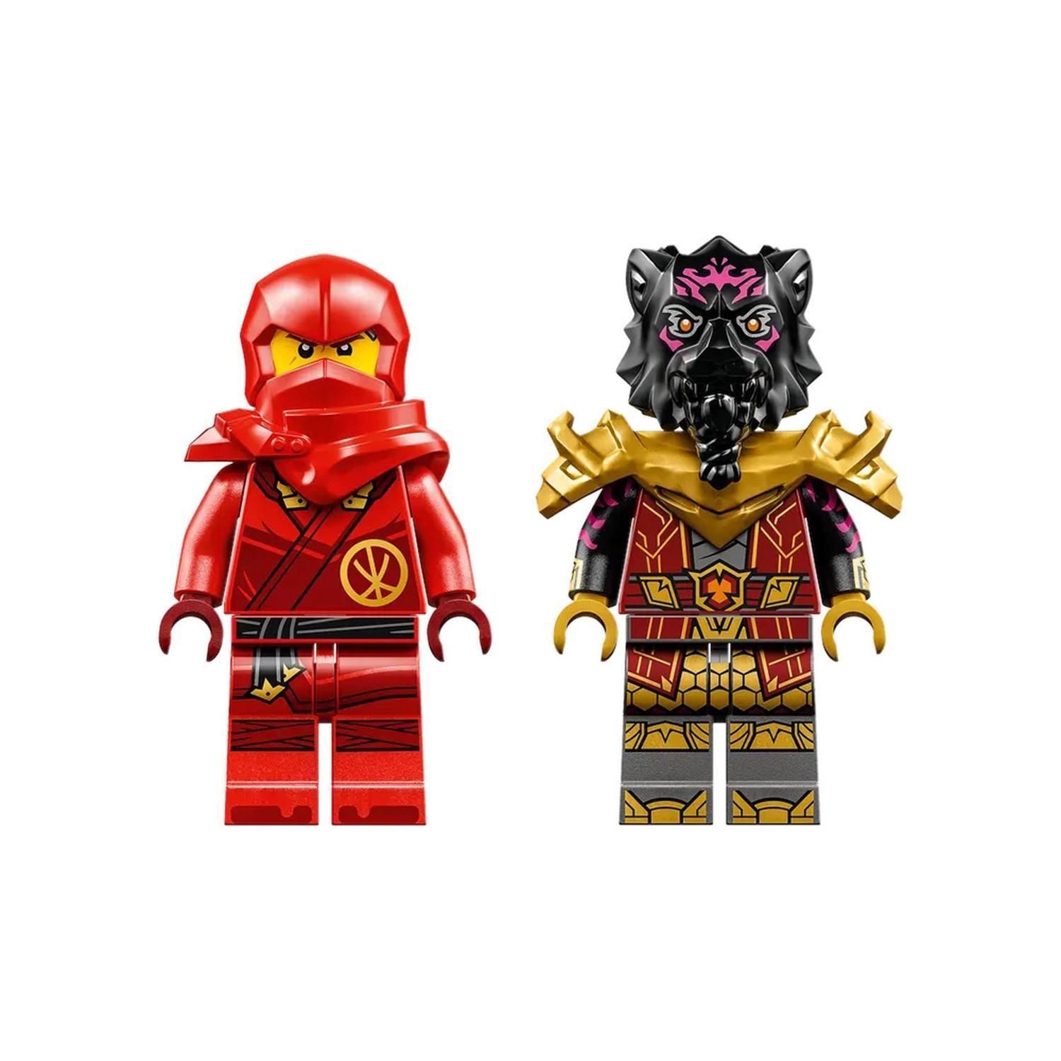 Batalla en Auto y Moto de Kai y Ras Lego Ninjago-4
