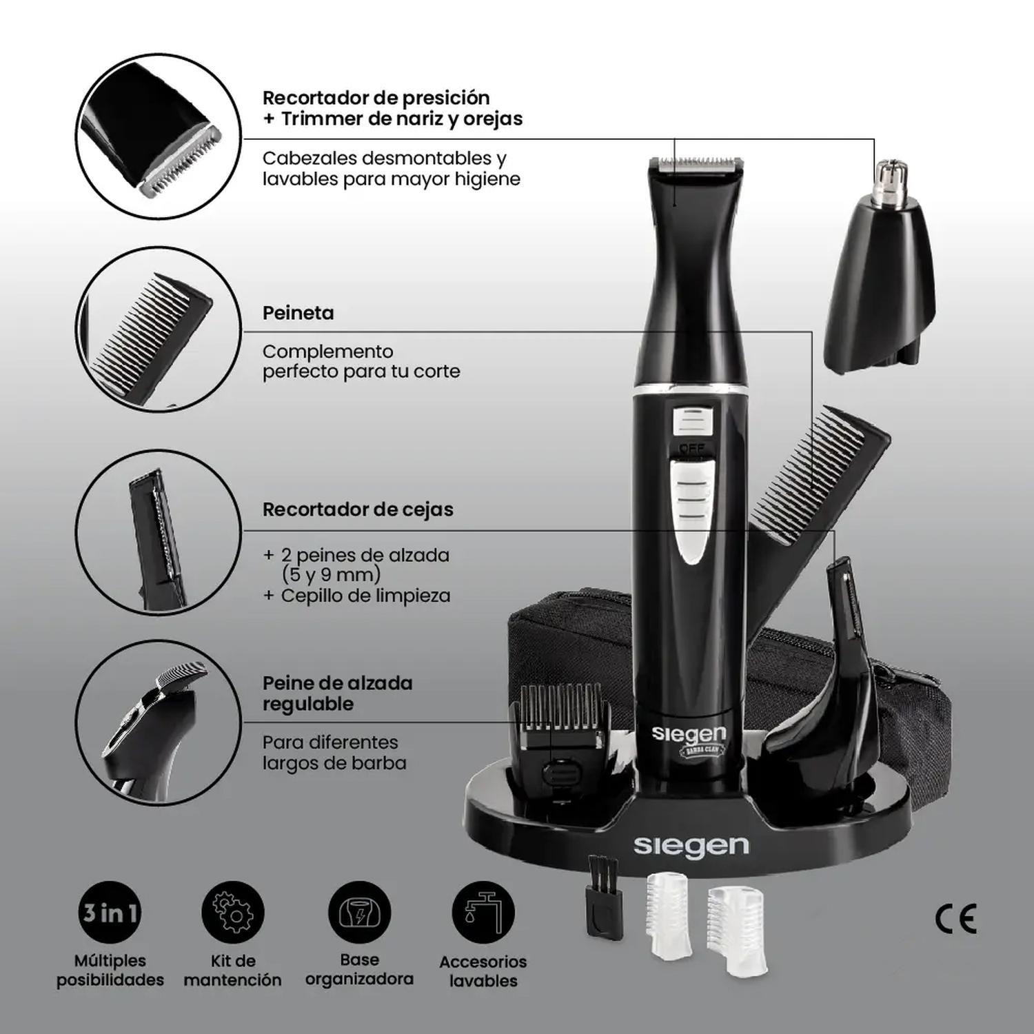 Corta Pelo Eléctroca Multi Styler 3 en 1 Siegen-6