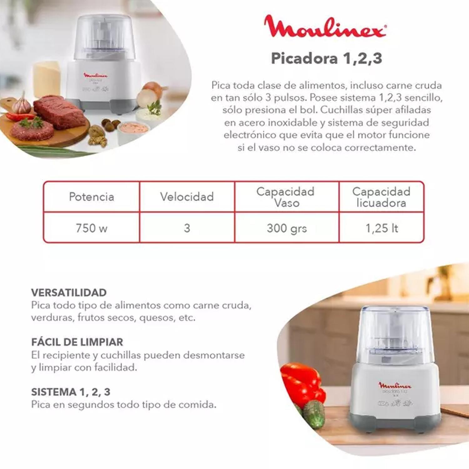 Picadora 1 2 3 - Moulinex AD6011-5