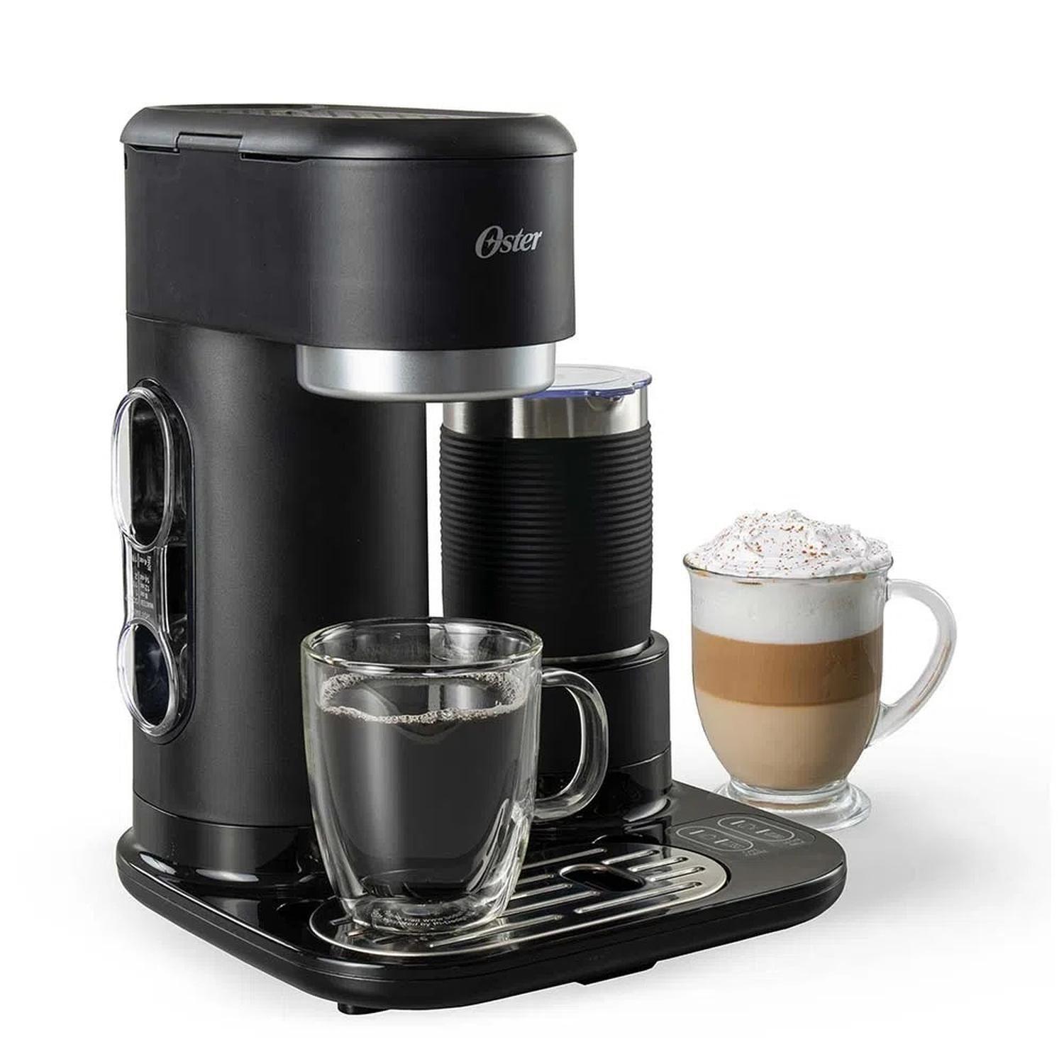 Cafetera latte Oster con espumador BVSTDC02B-2