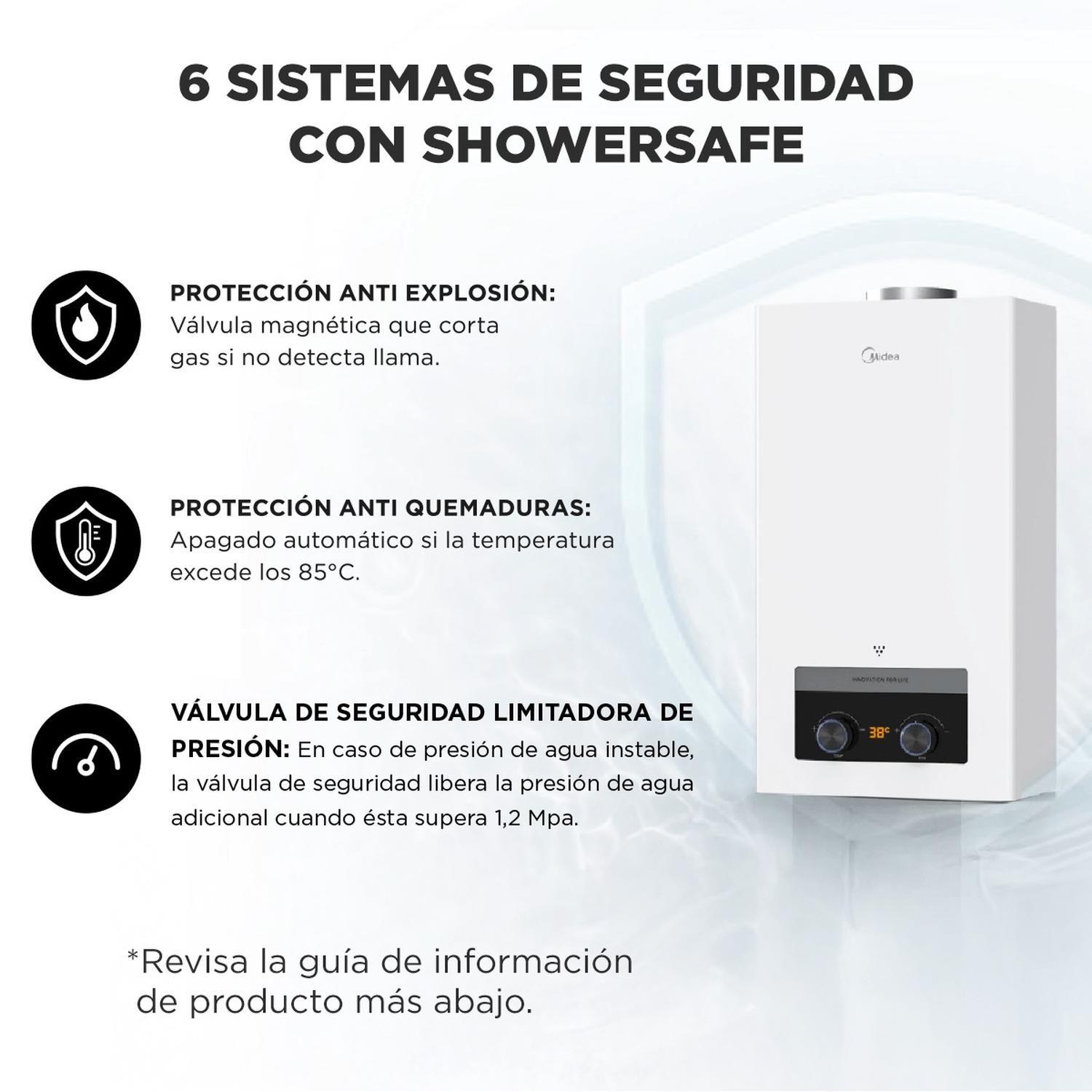 Calefont Midea 10 Litros Tiro Natural Gas Licuado-4
