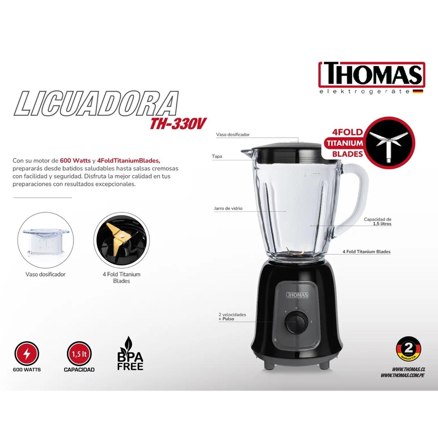Licuadora 1,5 Lts Thomas TH-330V-5