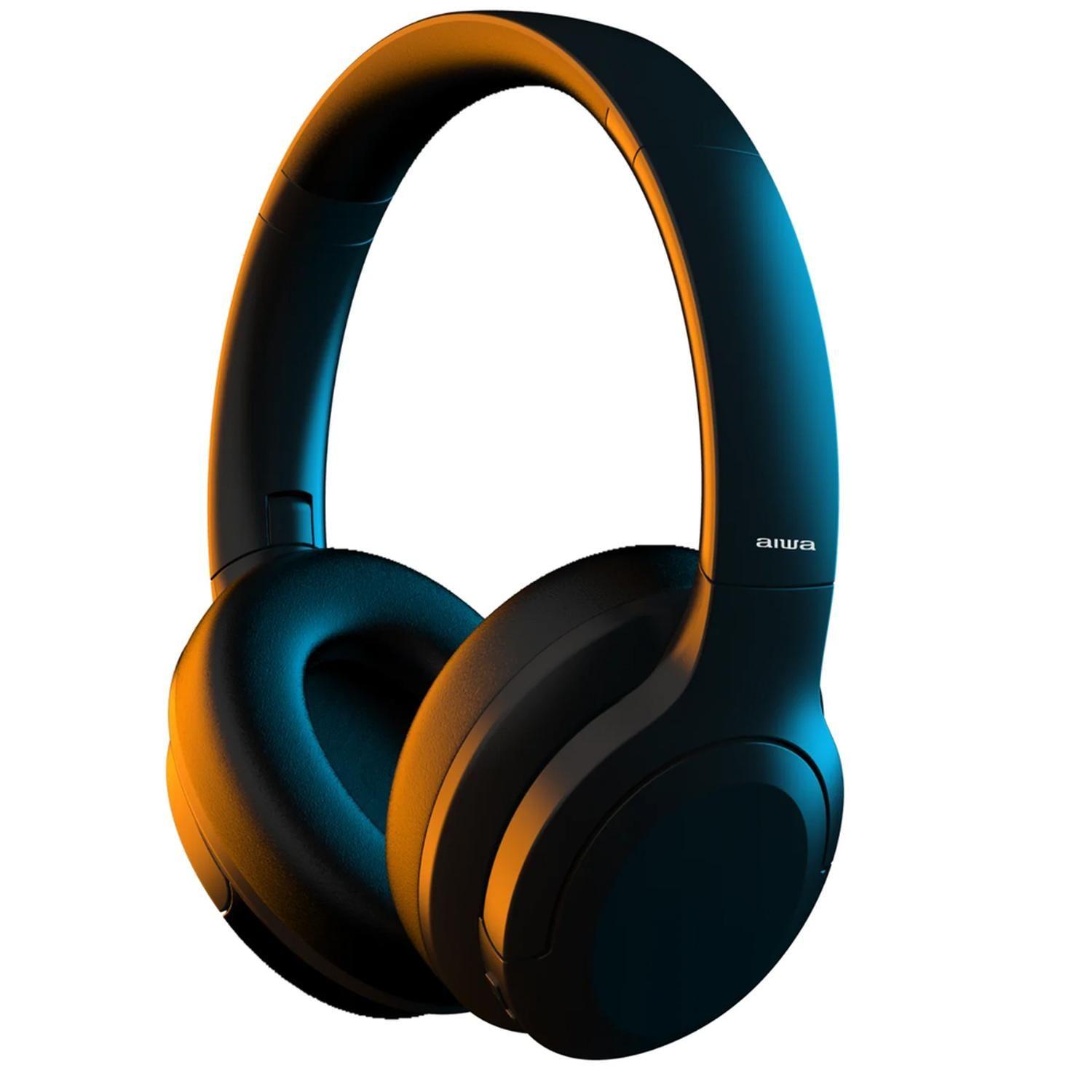 Audífono Over Ear Aiwa Con Cancelación De Ruido Aw-anc45k-0