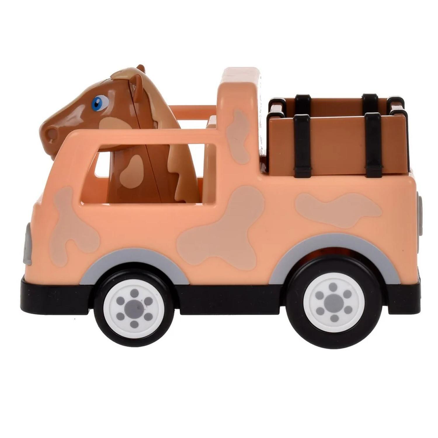 Auto A Friccion 13 Cms La Granja De Zenon - Caballo Percherón-2