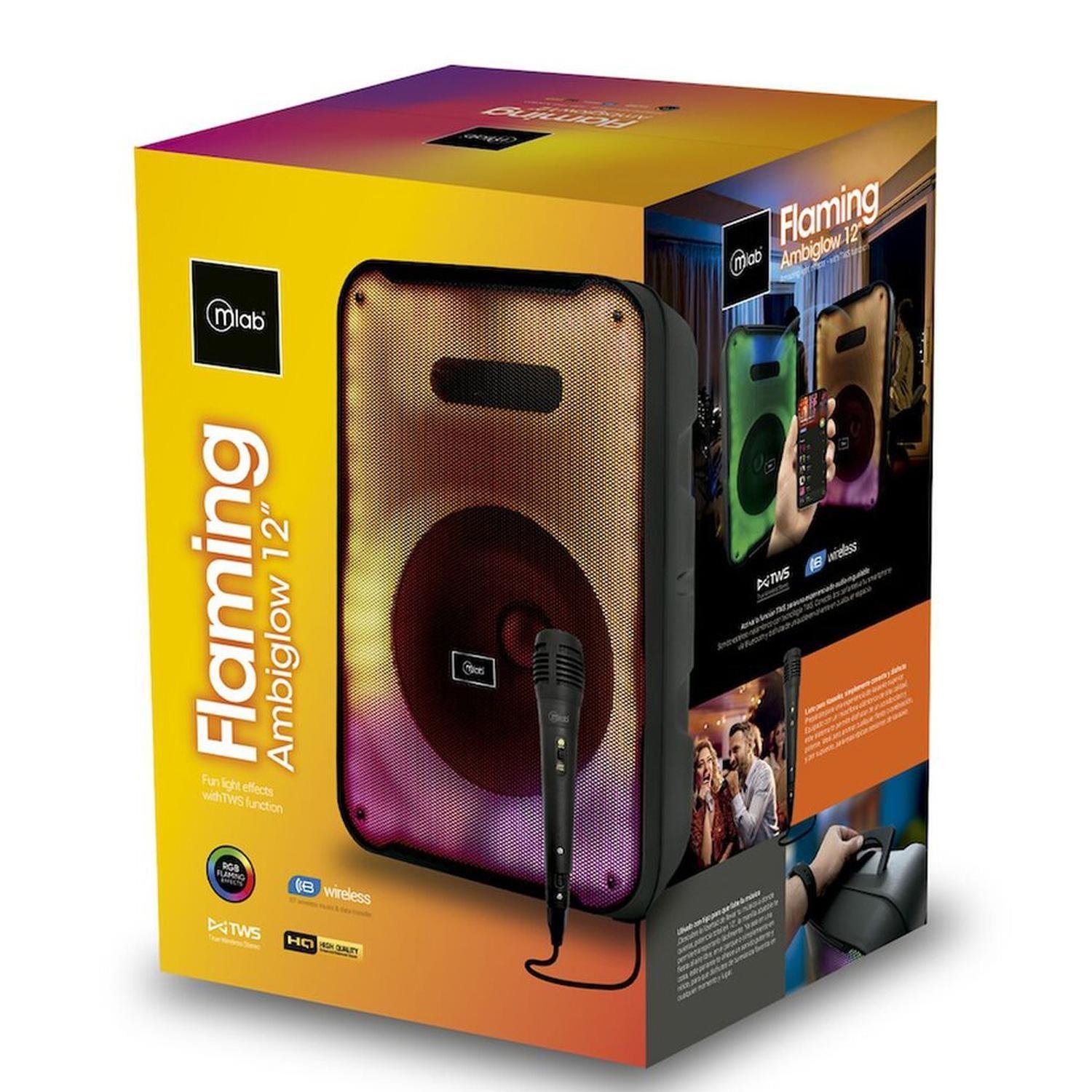 Parlante Bluetooth MLAB Flaming Ambiglow 12"-6