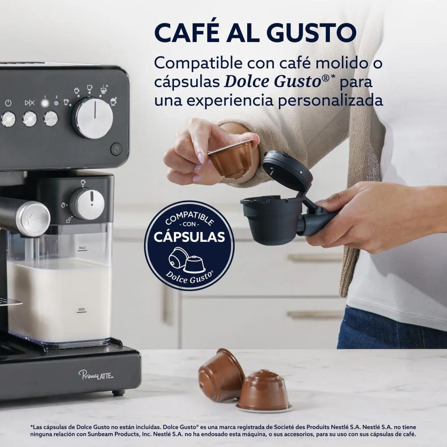 Cafetera automática de Espresso Oster PrimaLatte BVSTEM6604BK-3