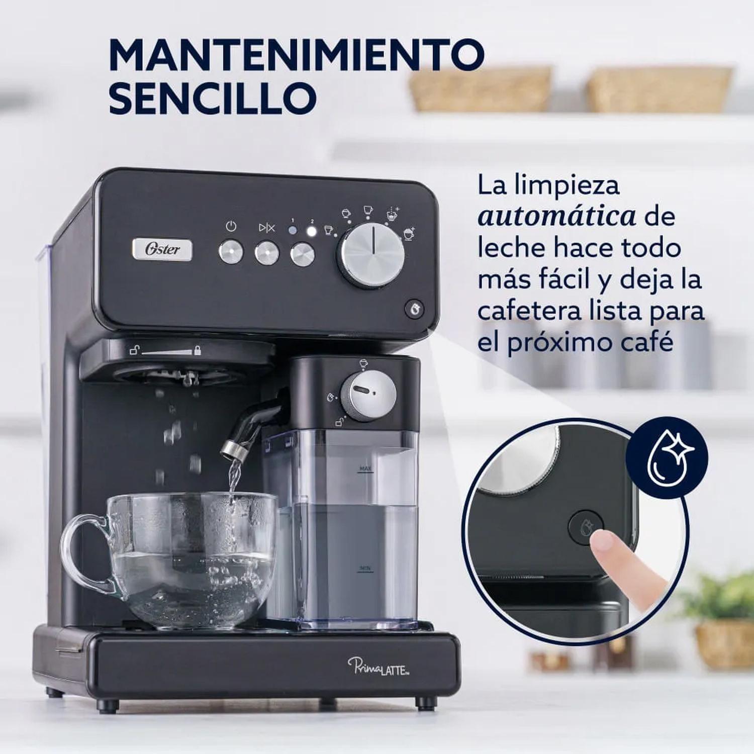 Cafetera automática de Espresso Oster PrimaLatte BVSTEM6604BK-4