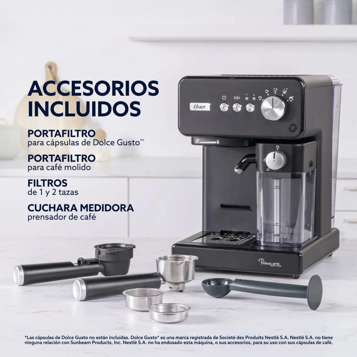 Cafetera automática de Espresso Oster PrimaLatte BVSTEM6604BK-6