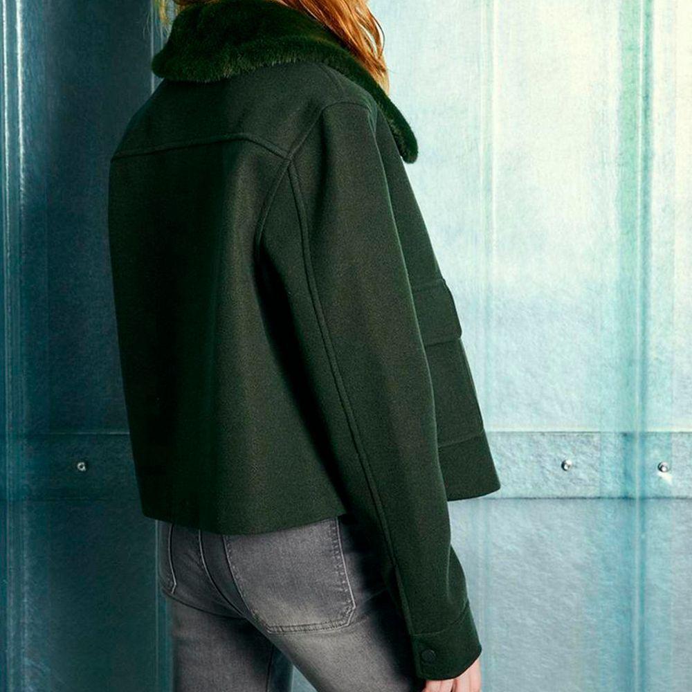 Chaqueta Cuello Desmontable - Verde - 602CSFOI25-436-2
