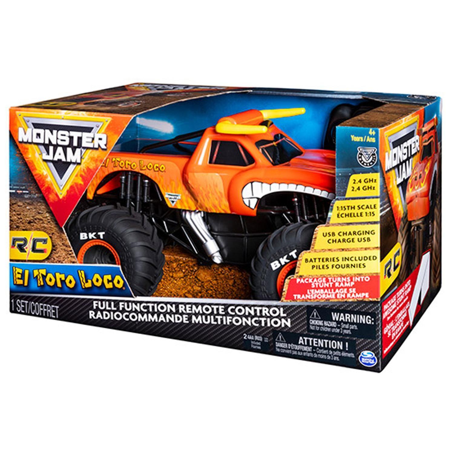 Camioneta Radio Control Monster Jam 1:24 El Toro Loco-3