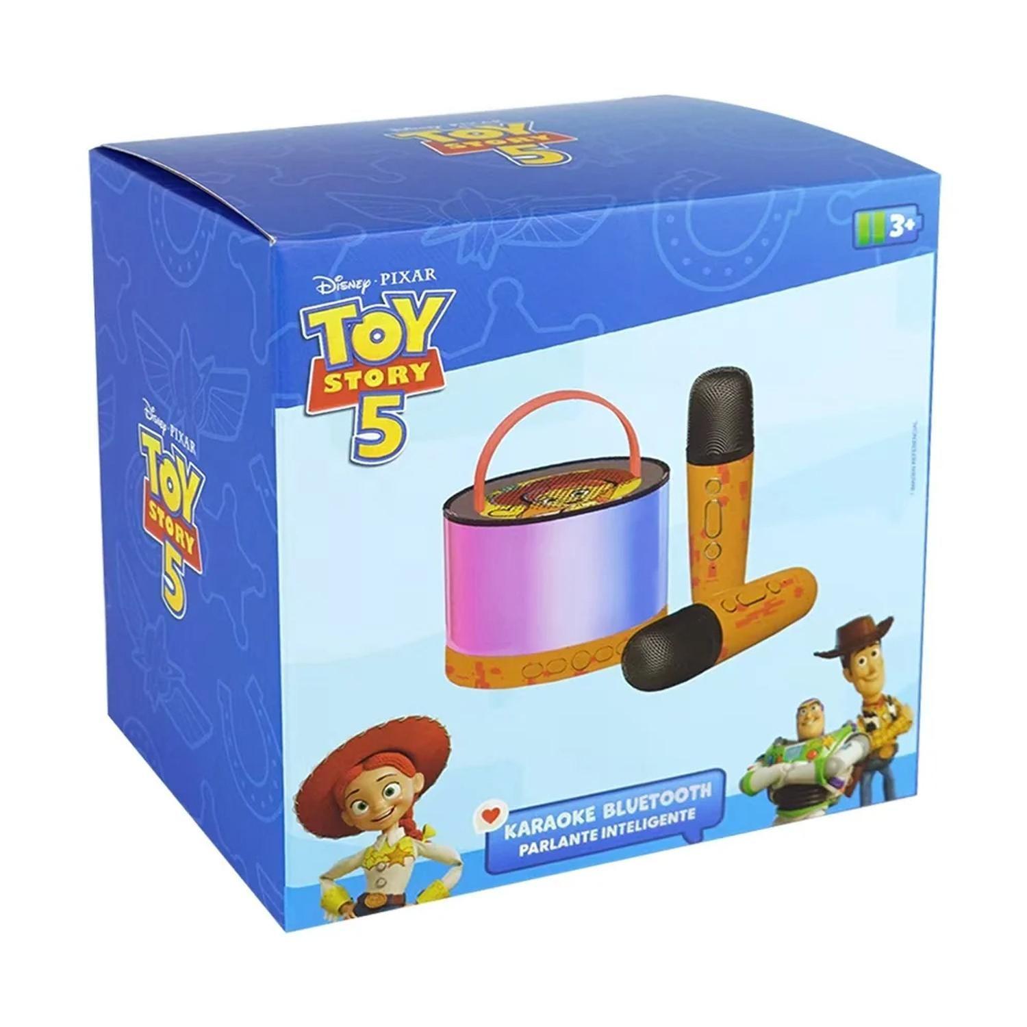 Parlante Karaoke 2 Micrófonos Bluetooth Toy Story 5-5
