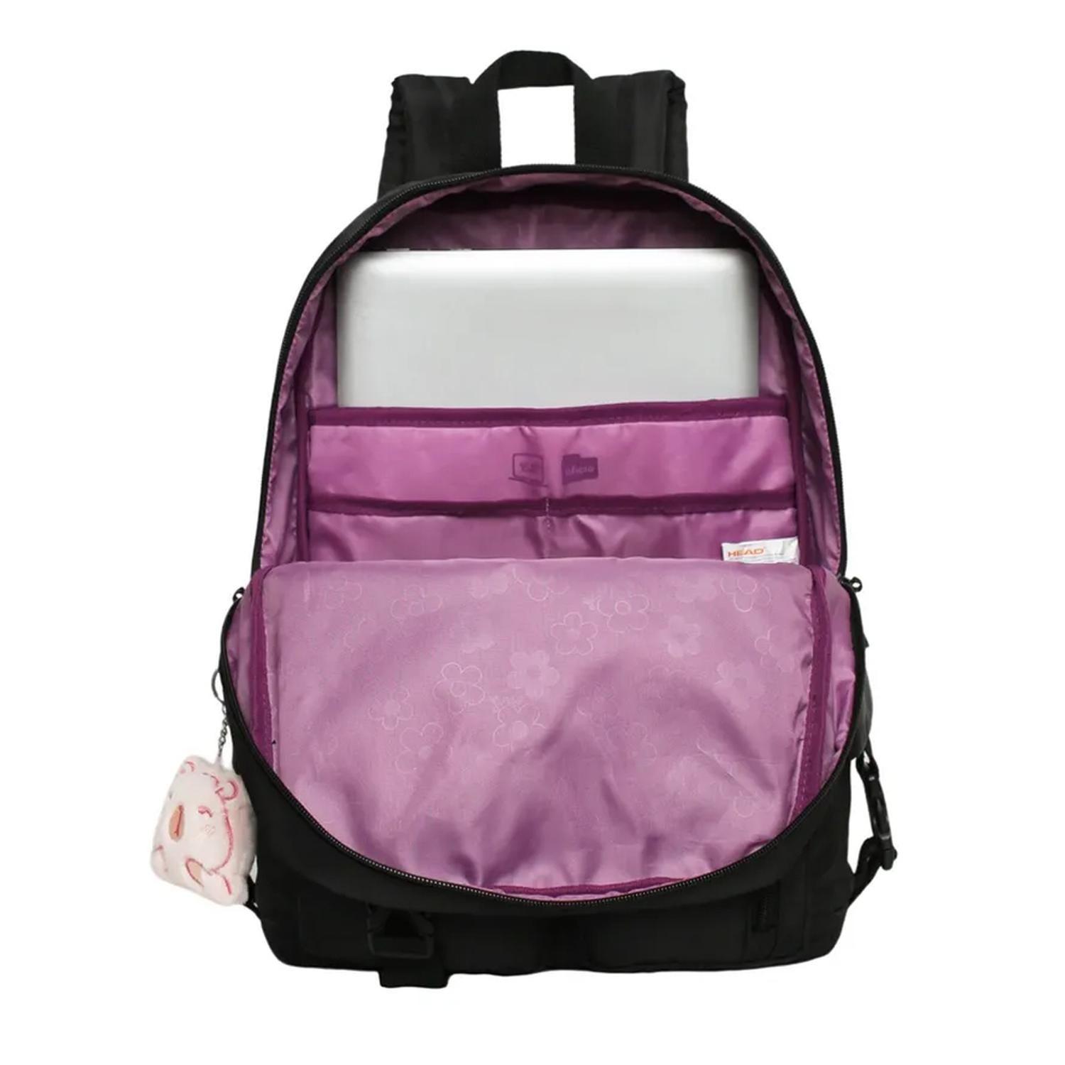 Mochila Head Fusión Glitter Negro 28 Litros-1