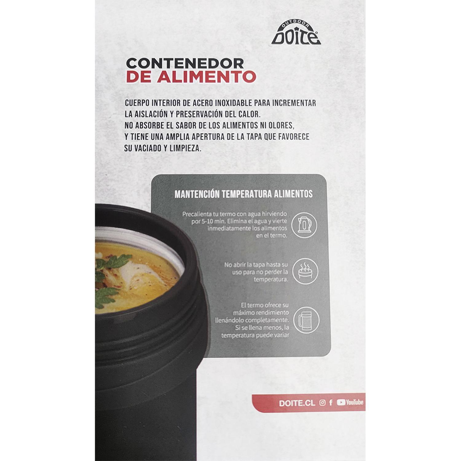 Contenedor Alimentos Con Asa Frio Caliente 500 Ml Doite-4