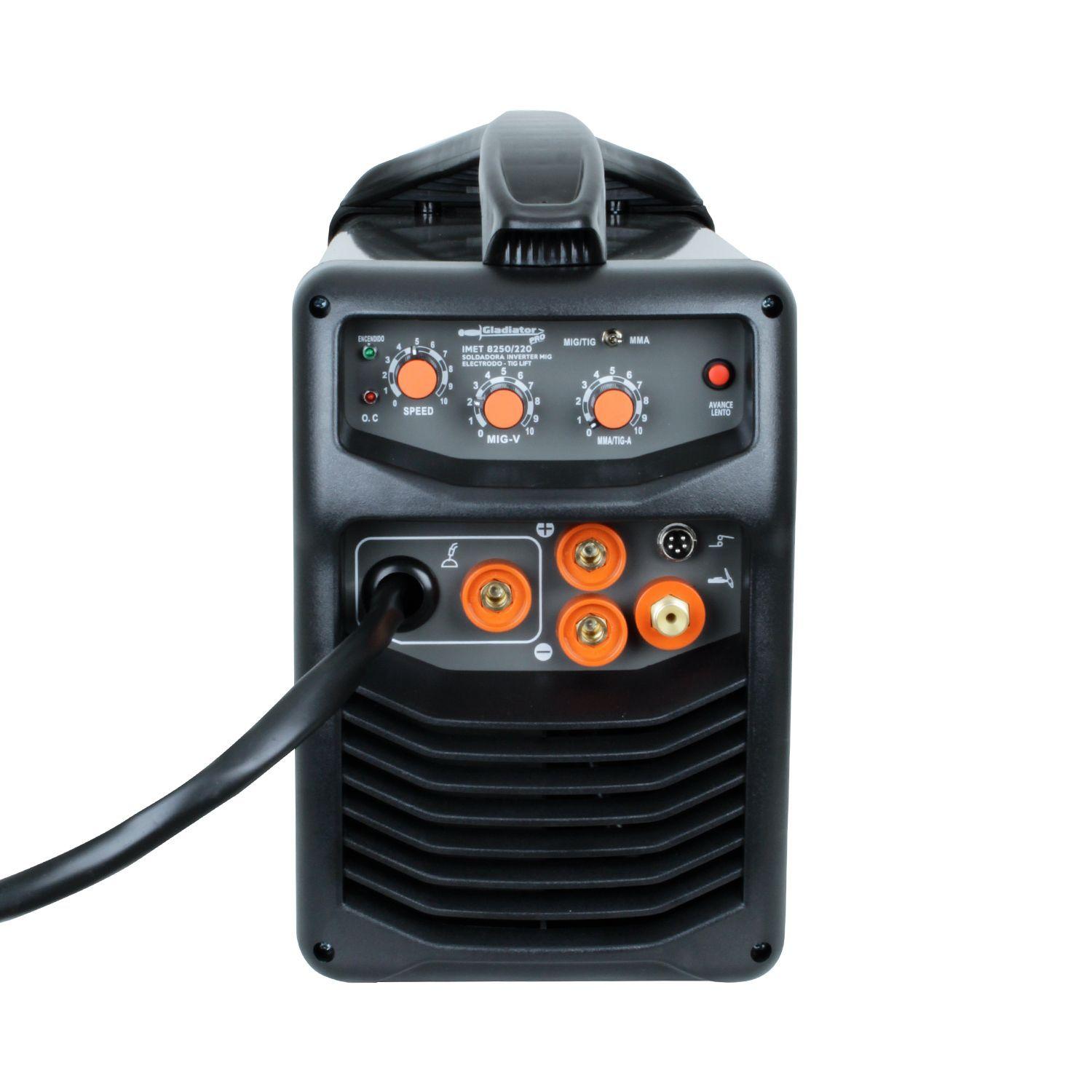 Soldadora Multifuncion 250AMP / MIG-MAG / TIG / MMA Gladiator IMET 8250-4