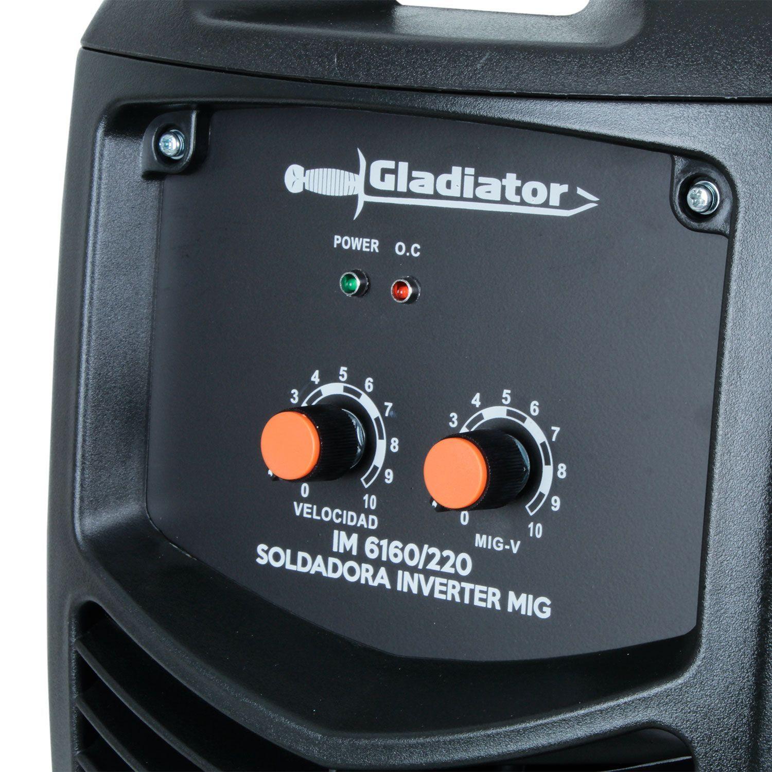 Soldadora Inverter MIG 160amp IM 6160 Gladiator-6