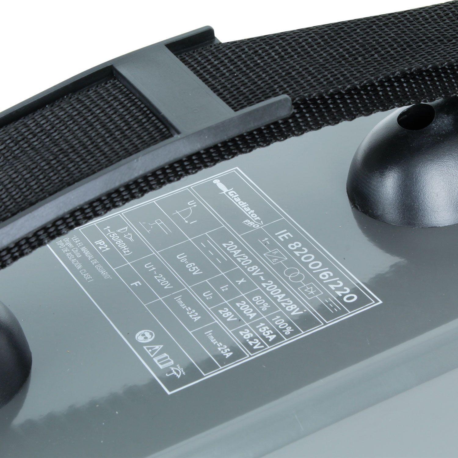 Soldadora Inverter Arco Manual 200amp IE 8200/6/220 Gladiator-7