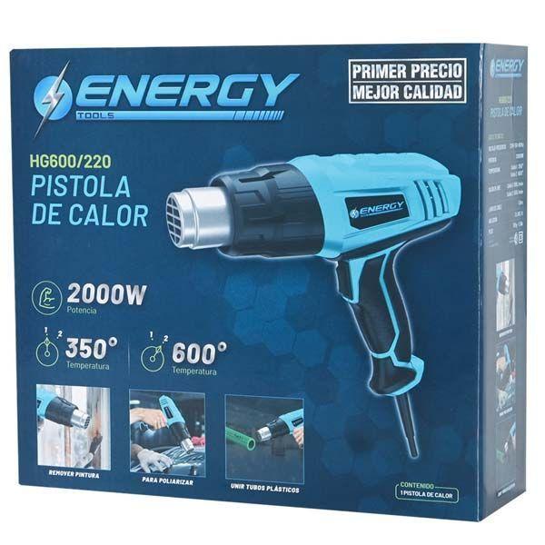 PISTOLA DE CALOR 2000W ENERGY HG600 220 -5