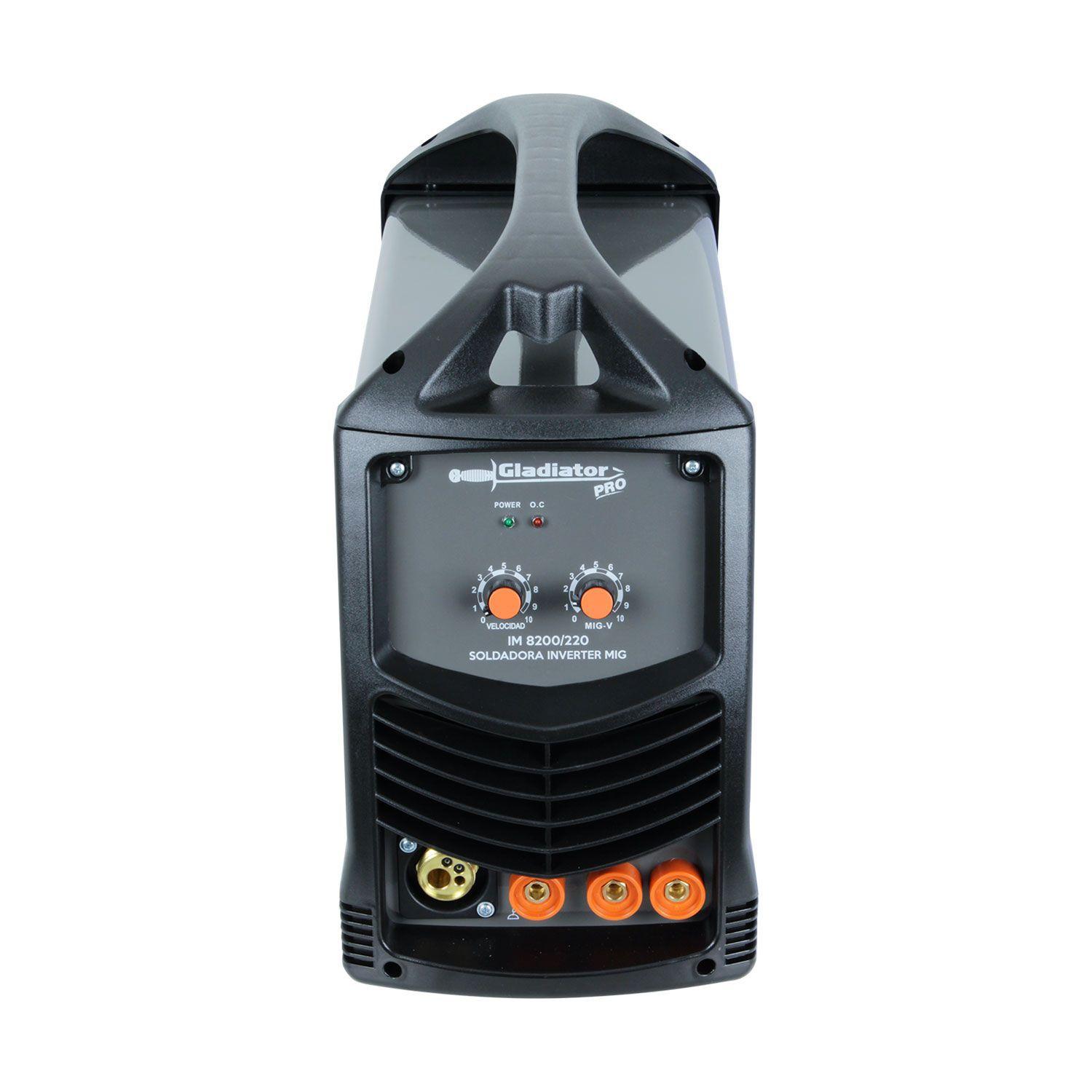 Soldadora Inverter 200amp MIG Con O Sin Gas Gladiator IM 8200-2