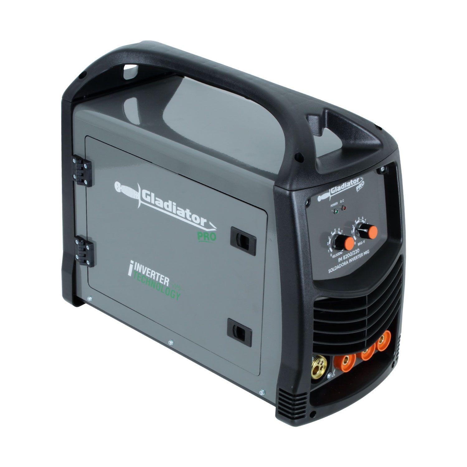 Soldadora Inverter 200amp MIG Con O Sin Gas Gladiator IM 8200-3